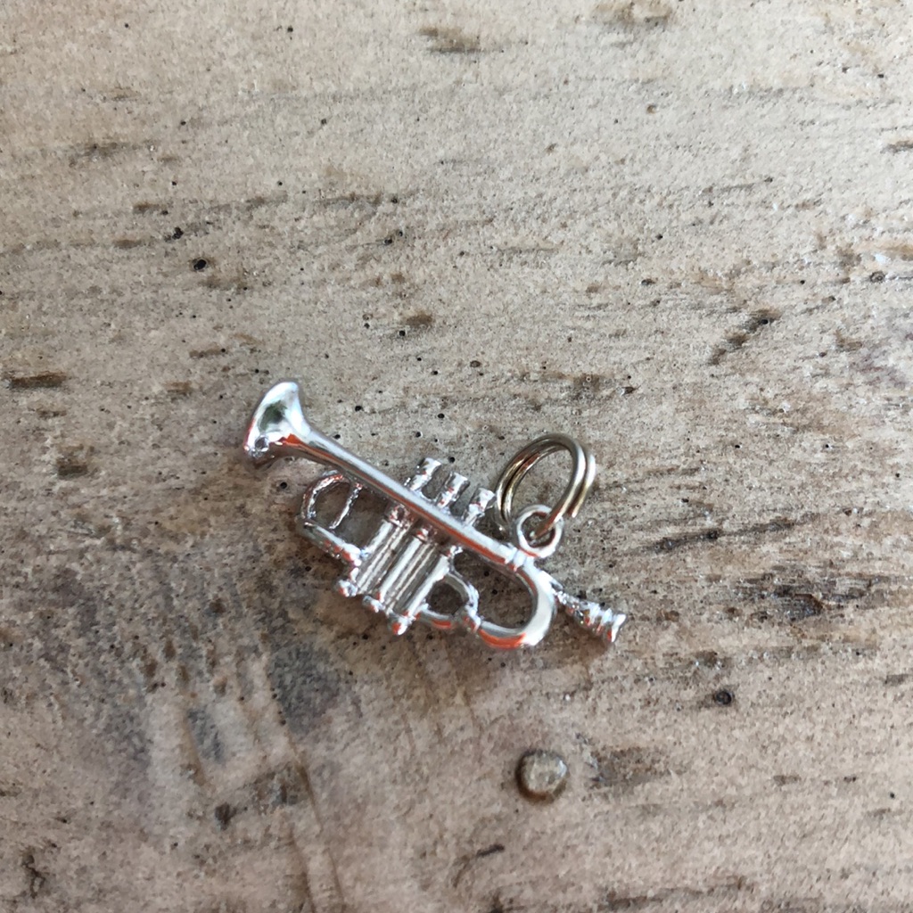 Silver Trumpet Charm